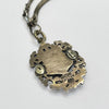 1900s Edwardian Sterling Medallion on Watch Fob Chain