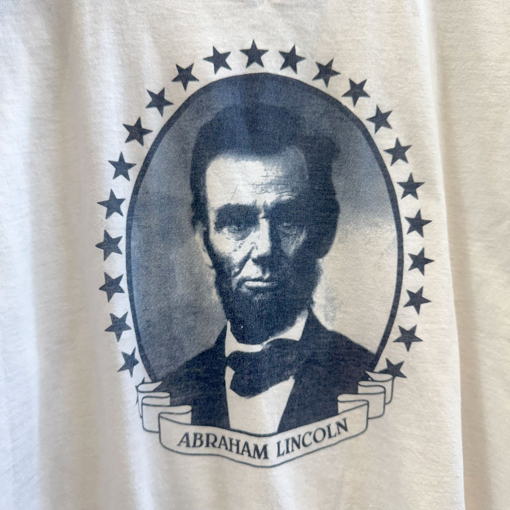 80s Vintage Abraham Lincoln Ringer T-Shirt | Unisex