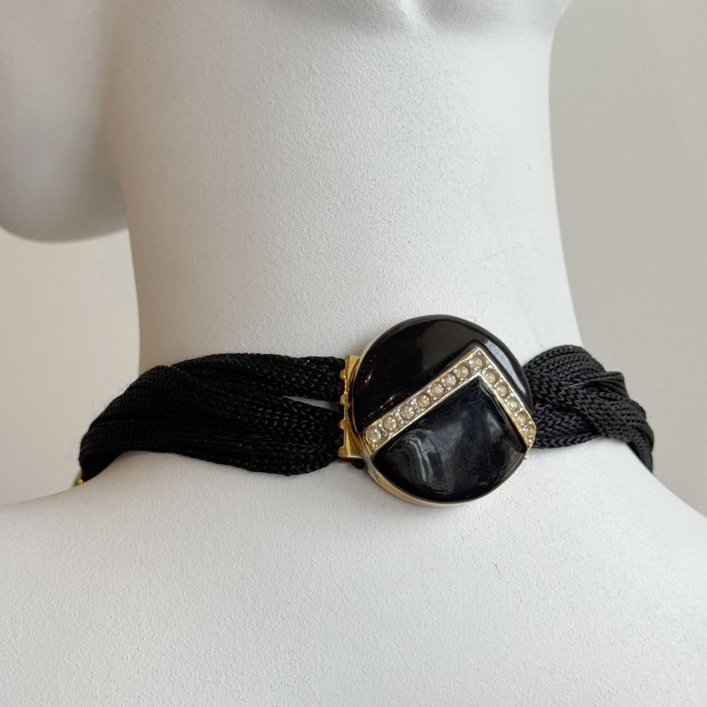 1980s Alexis Kirk Modernist Collar Necklace