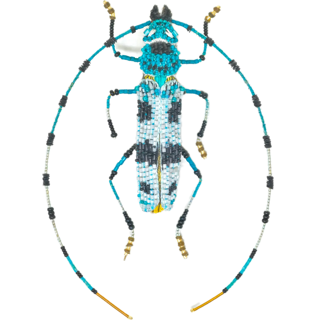 Alpine Longhorn Beetle Brooch | Trovelore