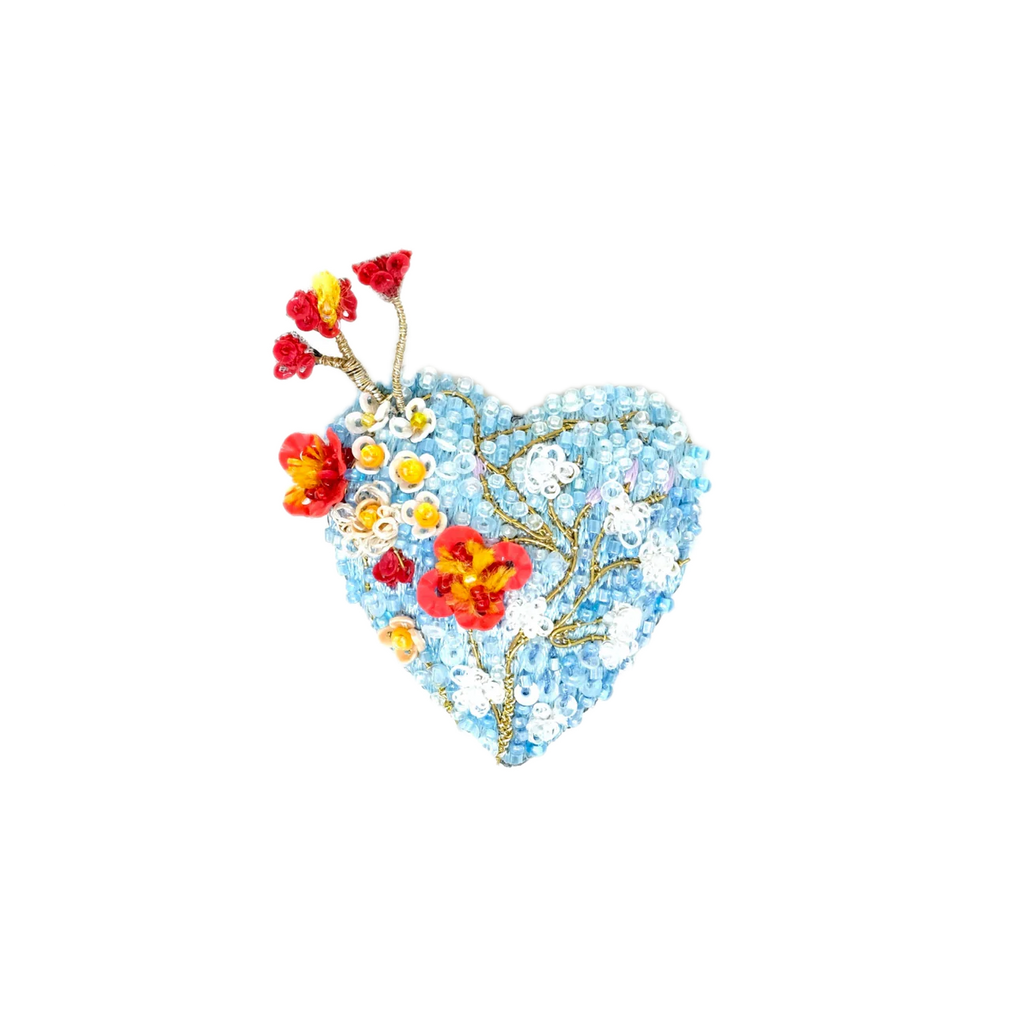 Heart Blossoms Brooch | Trovelore