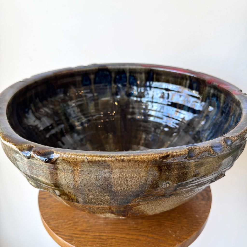 Oversized One-of-a-Kind Handcrafted Ceramic Bowl