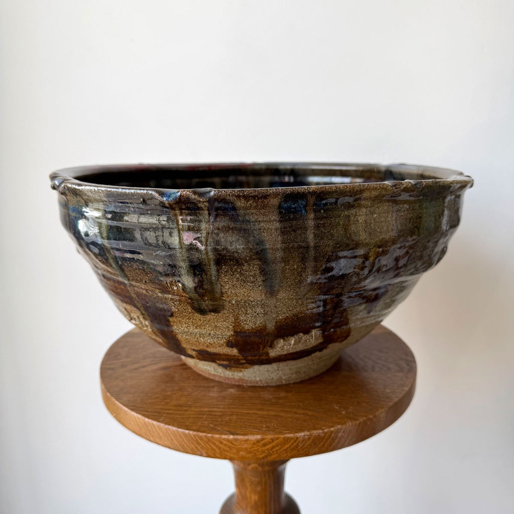Oversized One-of-a-Kind Handcrafted Ceramic Bowl