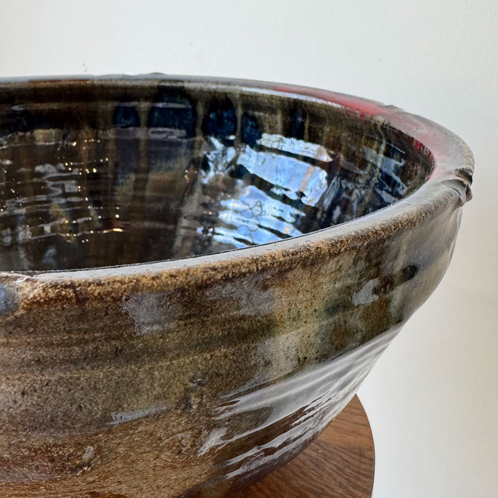 Oversized One-of-a-Kind Handcrafted Ceramic Bowl