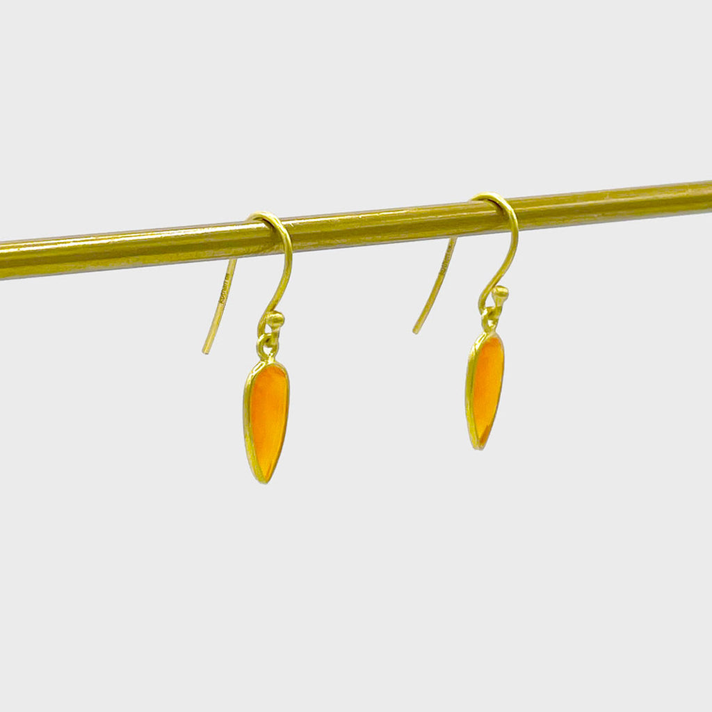 Small Champ Petal Earrings | Carnelian