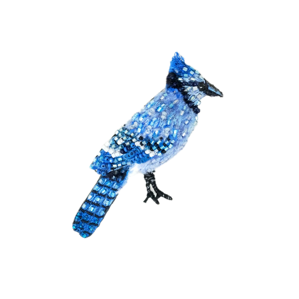 Crested Blue Jay Brooch | Trovelore