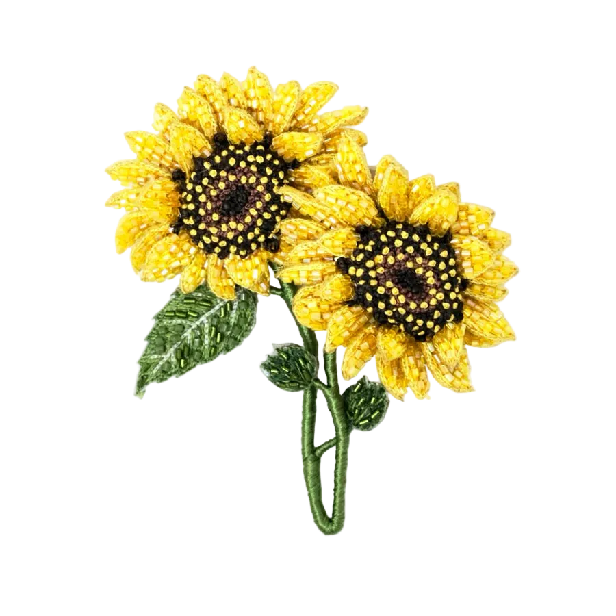 Dancing Sunflowers Brooch | Trovelore