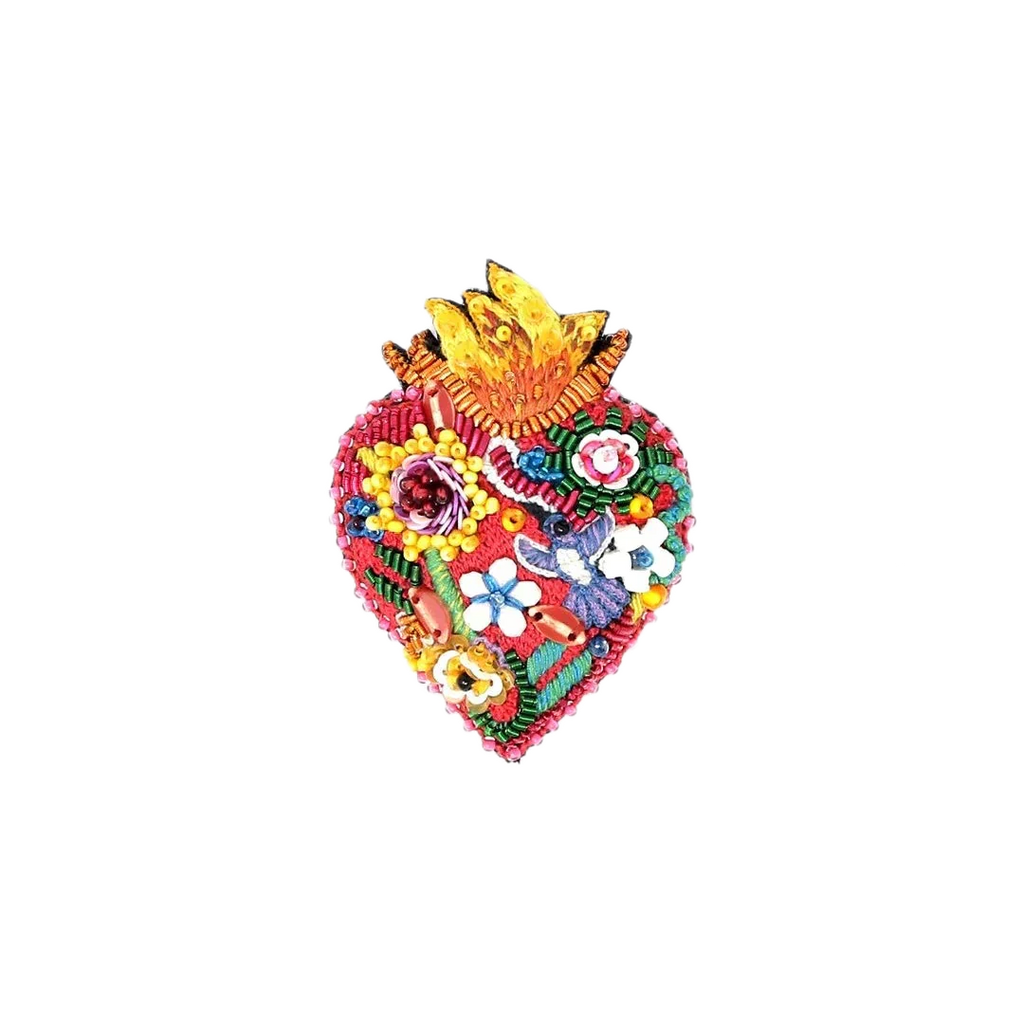 Flaming Heart Brooch | Trovelore