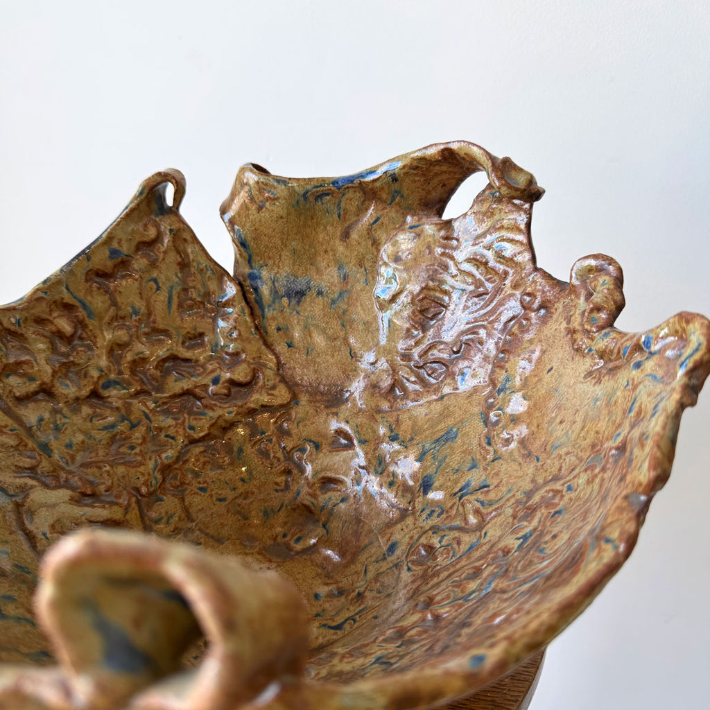 Vintage Freeform Slab Bowl