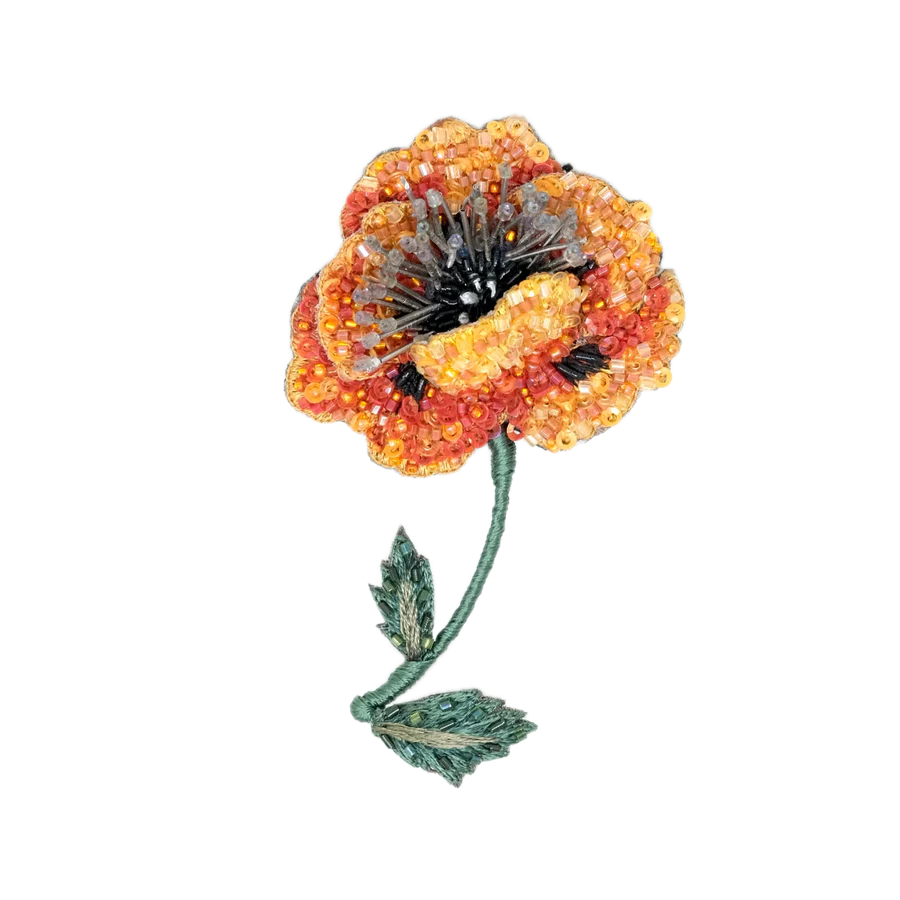 Golden Poppy Brooch | Trovelore