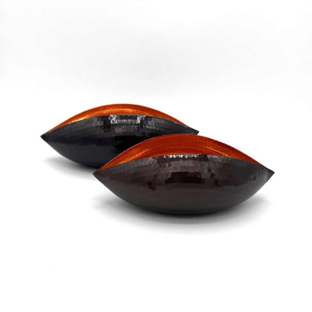 Hammer Copper Pod Votive/Vase | Black Small