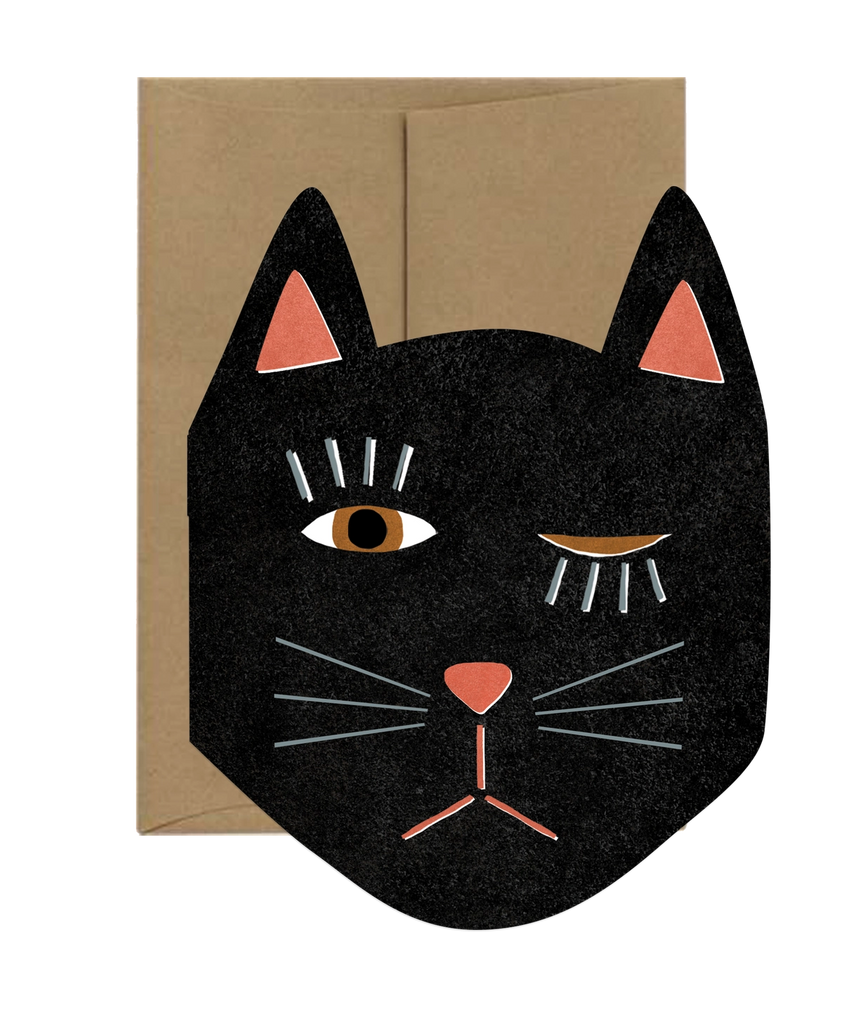 The Black Cat Blink Card | Isatopia