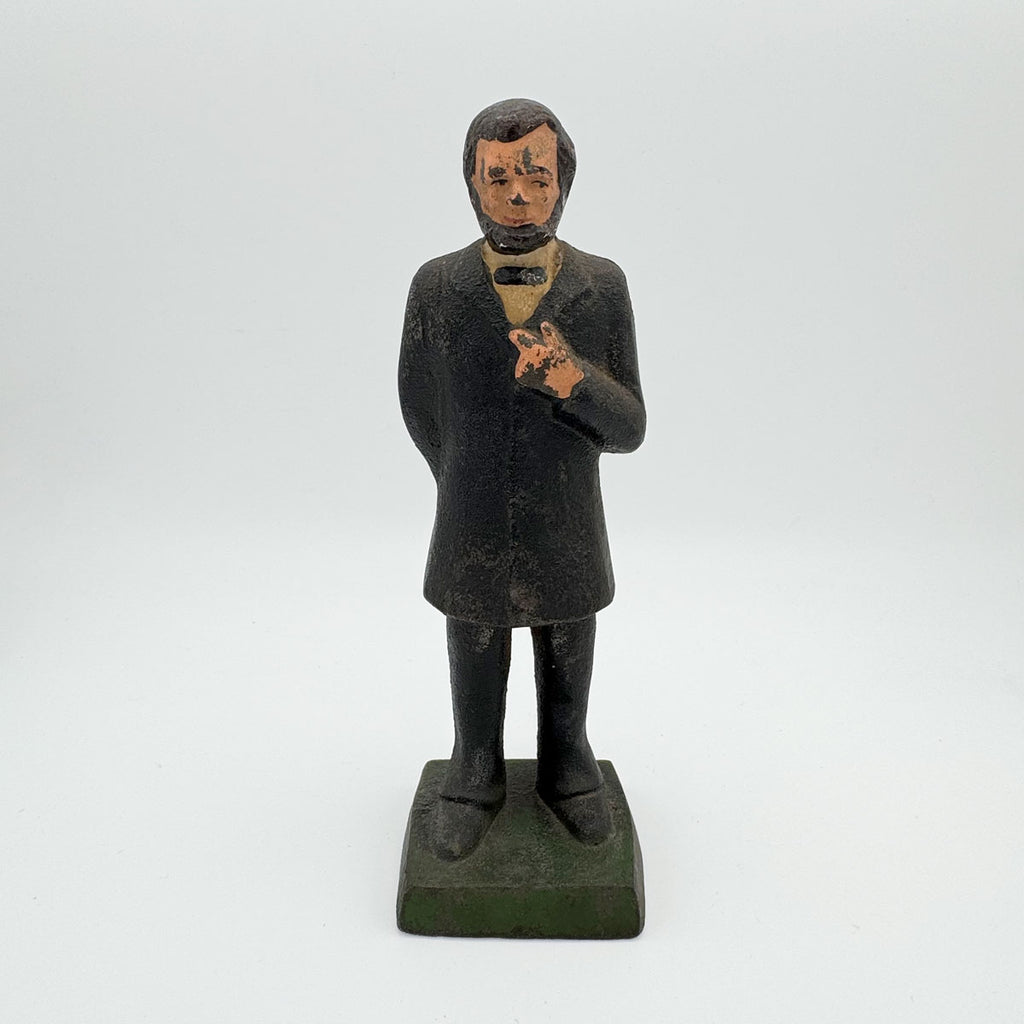 Antique Iron Abraham Lincoln Statue