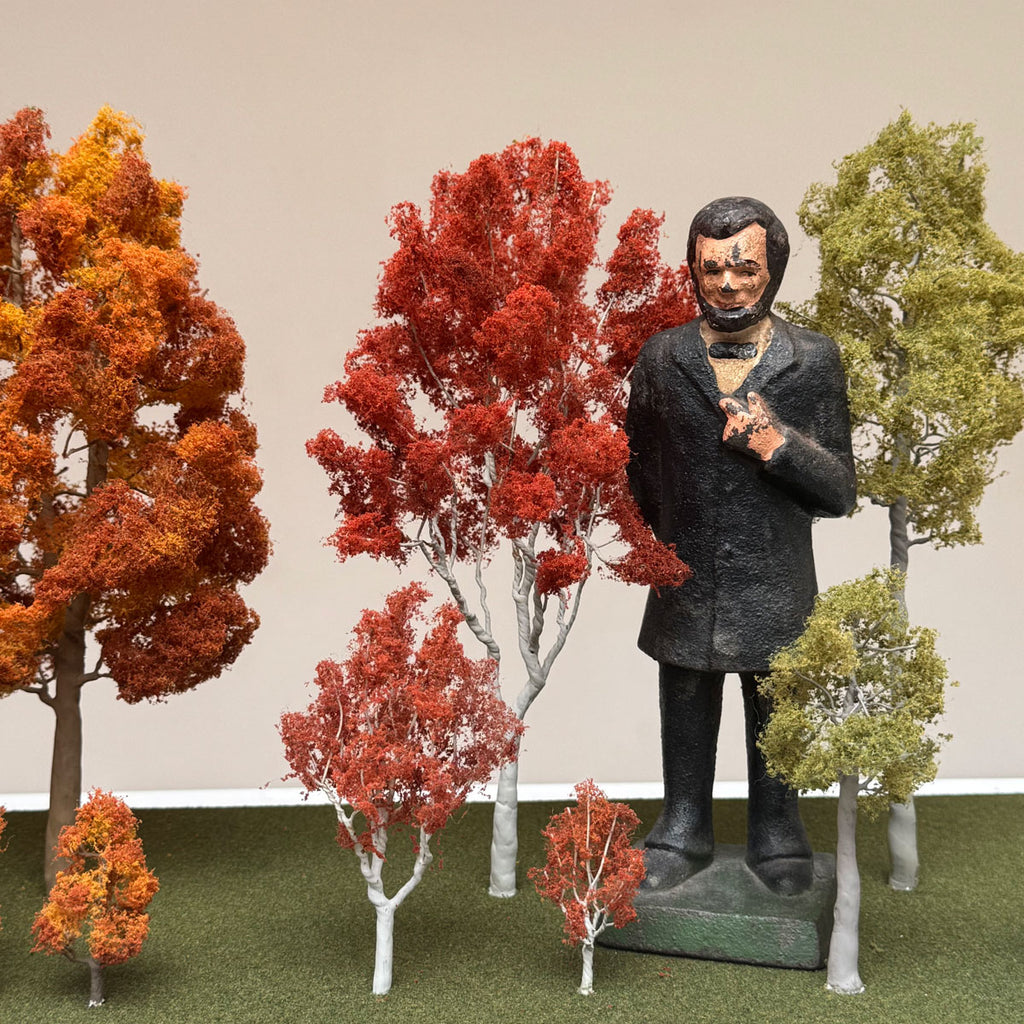 Antique Iron Abraham Lincoln Statue