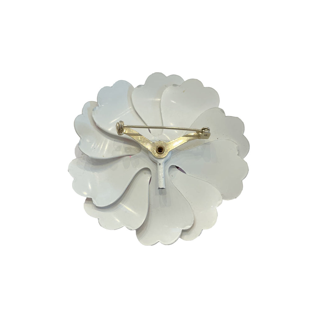 MCM Red & White Polka Dot Flower | Vintage