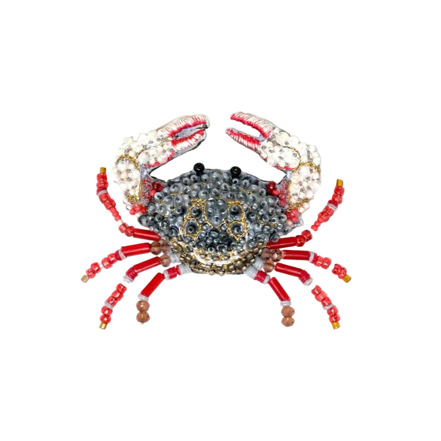 Red Clawed Crab Brooch | Trovelore