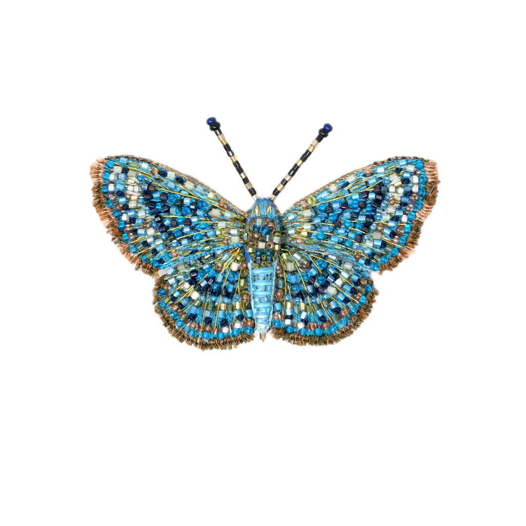 Rounded Metalmark Butterfly Brooch | Trovelore
