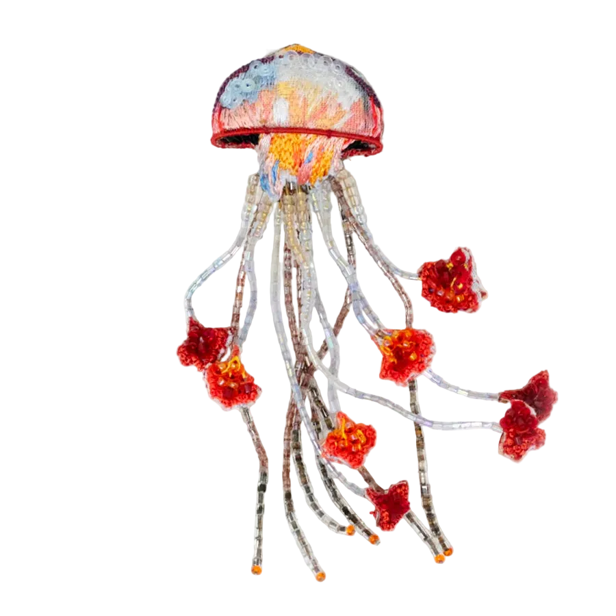 Sea Nettle Jellyfish Brooch | Trovelore | PRE-ORDER ARRIVING MID MAY
