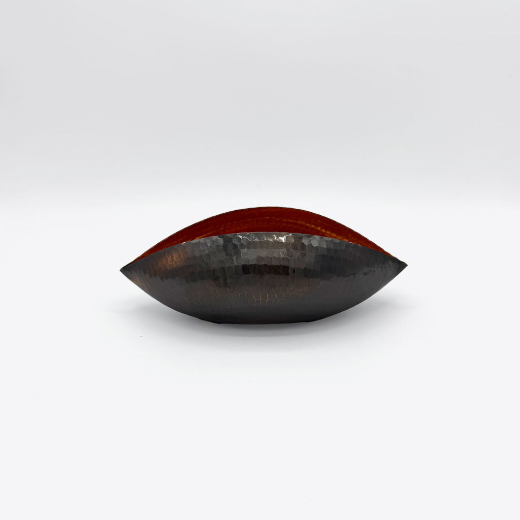 Hammer Copper Pod Votive/Vase | Antique Small