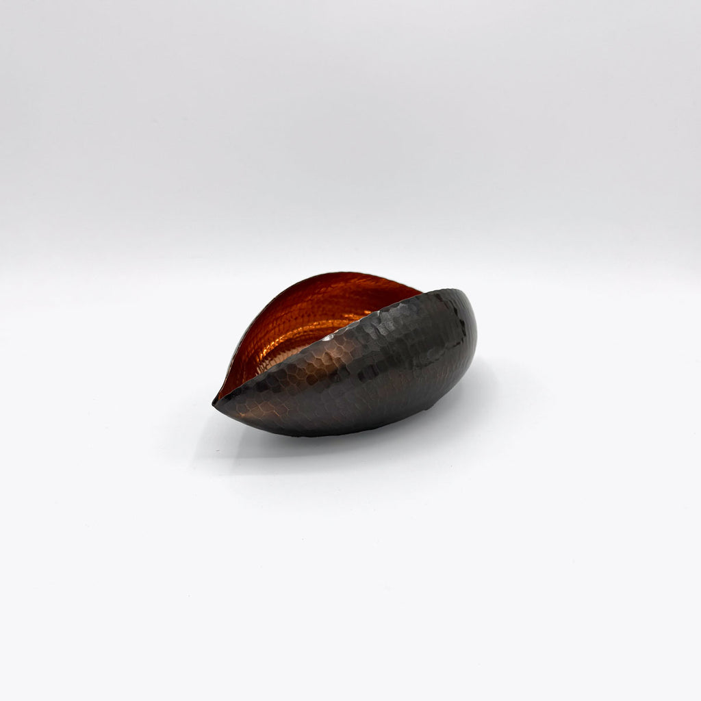 Hammer Copper Pod Votive/Vase | Antique Small