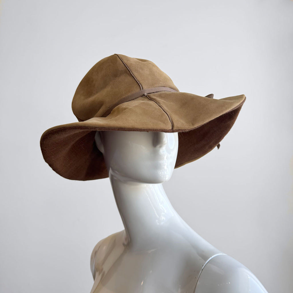Vintage Floppy Suede Hat