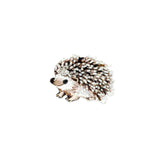 White Breasted Hedgehog Brooch | Trovelore