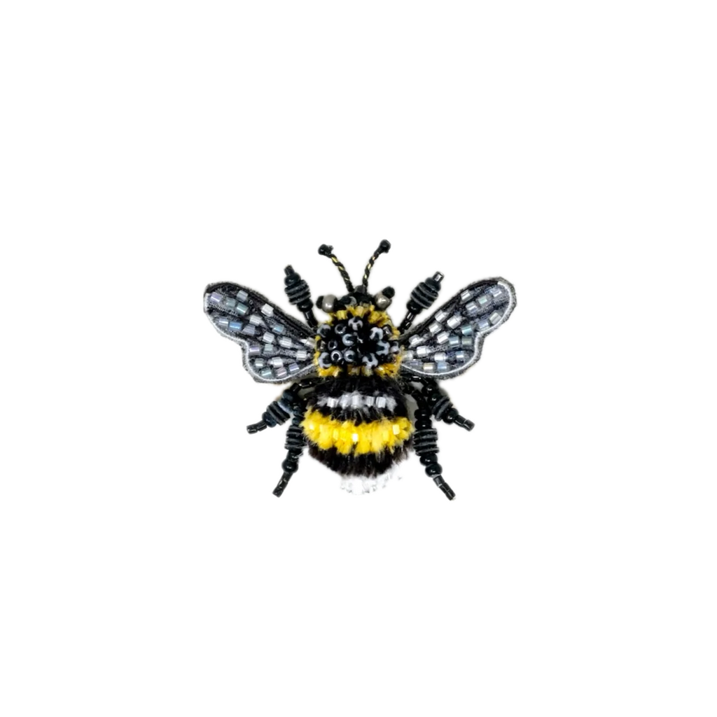 Yellow Banded Bee Brooch | Trovelore