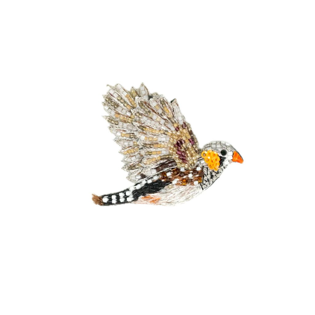 Zebra Finch Brooch | Trovelore