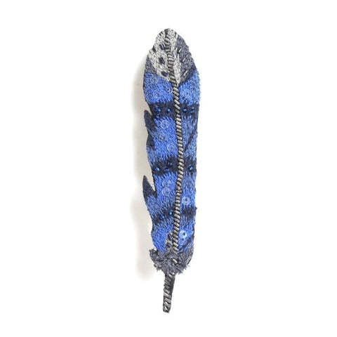 Blue Jay Feather Brooch | Trovelore