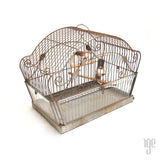 Crown Vintage Brass Birdcage c.1920-30's