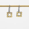 Elisa Bongfeldt 22kt Gold & Sterling Square Dot Earrings