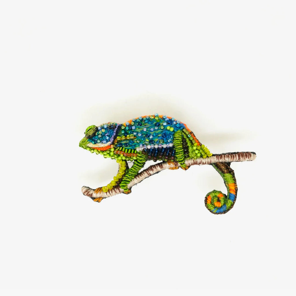 Colorful Chameleon Brooch | Trovelore