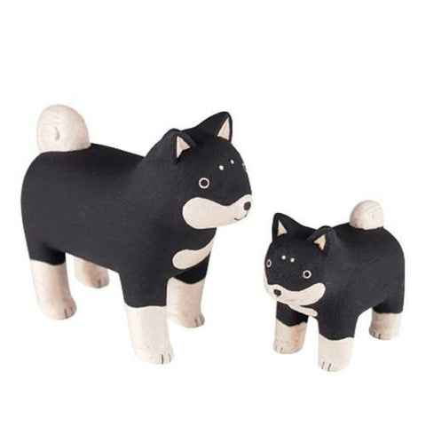 Handmade Japanese Wooden Figurine | Black Cat