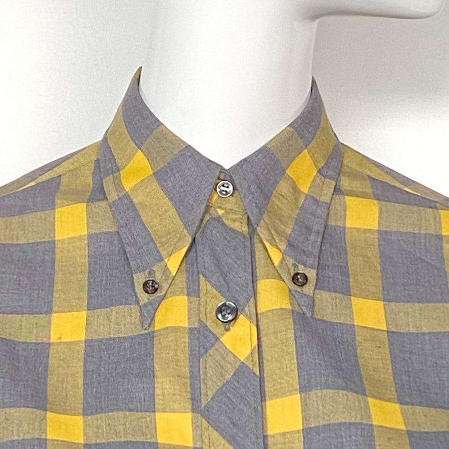 1970s Rare Plaid Jumpsuit Shorts