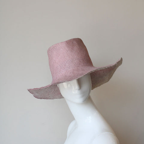 Open Weave Wide Brimmed Straw Hat Natural | Italy