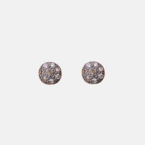 Large Oval Horizontal Earrings | Chalcedony
