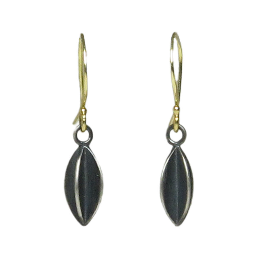 Two Tone Pod Earrings