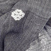 Jacquard Temple Cotton Scarf | Grey