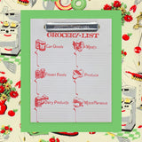 Vintage 60s Felt Grocery Lists | Flower Cart