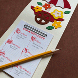 Vintage 60s Felt Grocery Lists | Flower Cart
