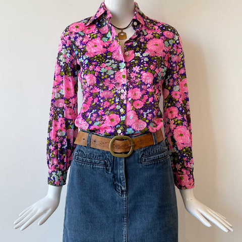 70s Bandana Print Shirt