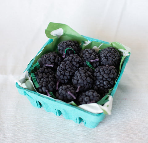 Blackberry Birthday Candles Set of 10 | Beeswax