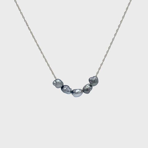 Japanese Micro Bead Necklace | Blues
