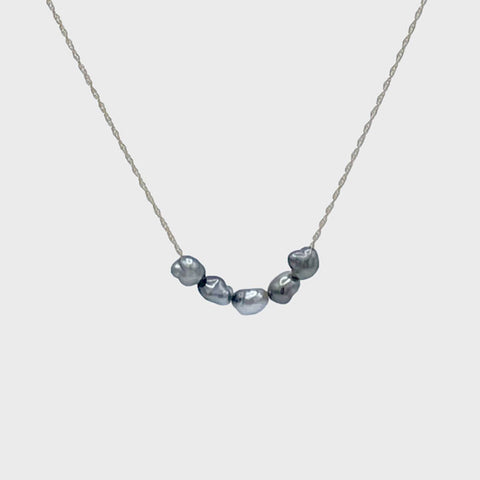 Crescent & Diamond Necklace