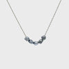 Petite Steel Grey Tahitian Pearl Necklace | 5 Quintuple