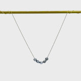 Petite Steel Grey Tahitian Pearl Necklace | 5 Quintuple