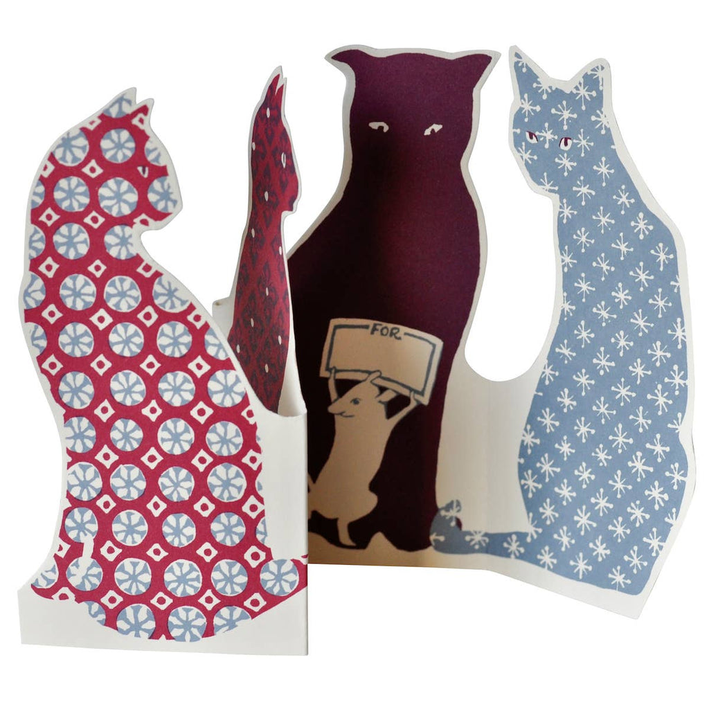Calico Accordion Cat Card | Cambridge Imprint