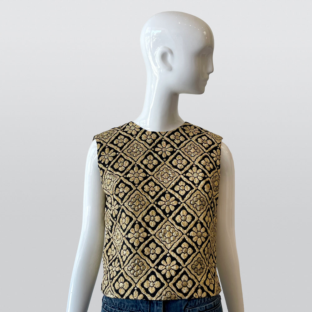 60s Lurex Sleeveless Top