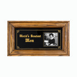 70s “World’s Greatest Mom” Solid Oak Frame