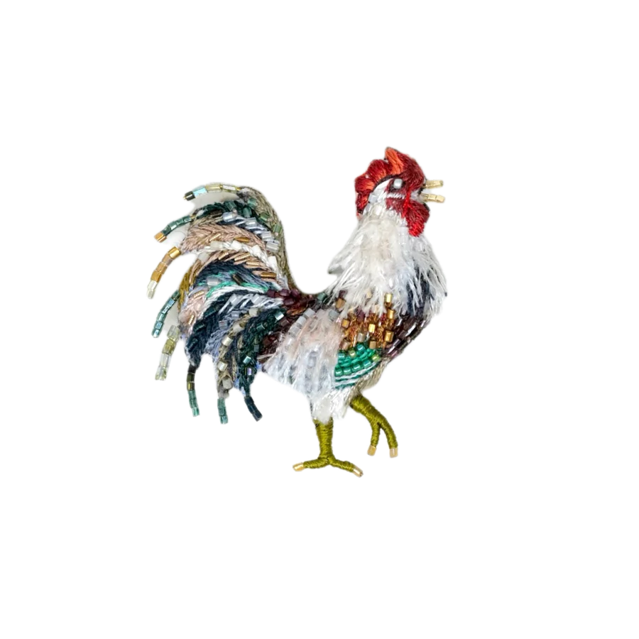 Aurora Rooster Brooch | Trovelore